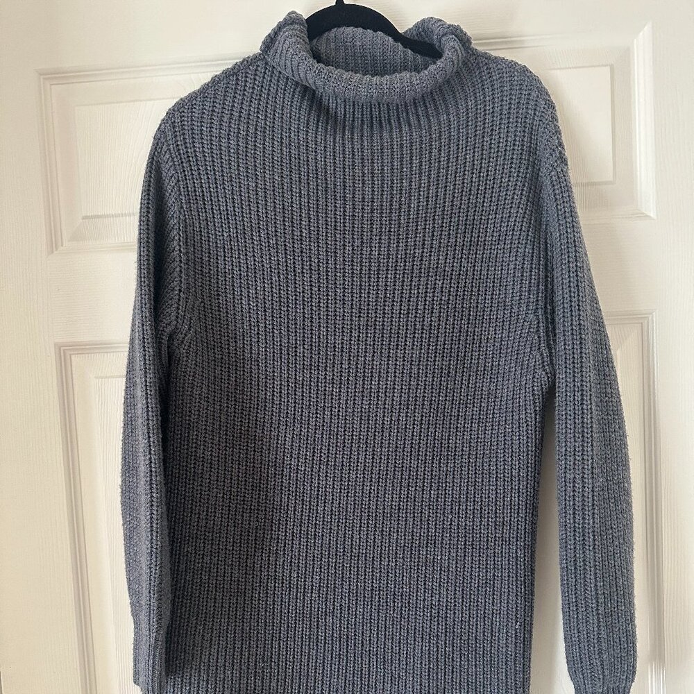 Aritzia Wilfred Montpellier Knit Sweater Dress - XS - Gray/Blue